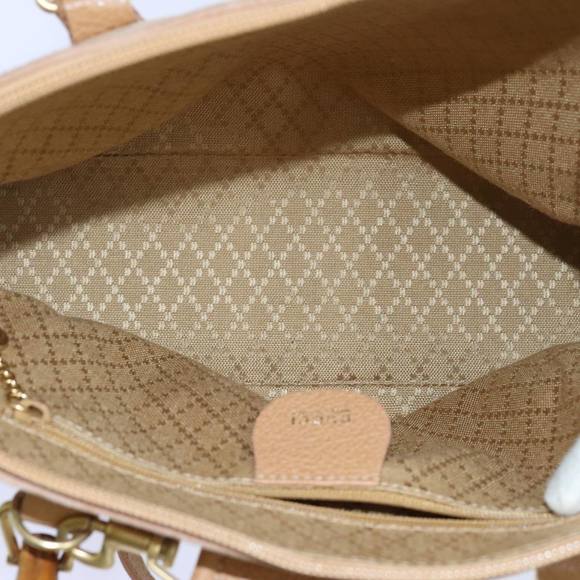 GUCCI Bamboo Hand Bag Suede 2way Brown Auth 71164 - Picture 11 of 16